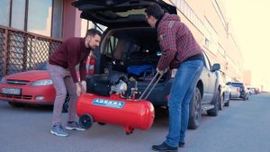 Легендарный компрессор GALE с ресивером 100л