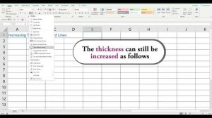 How to Increase Thickness of Grid Lines in Excel