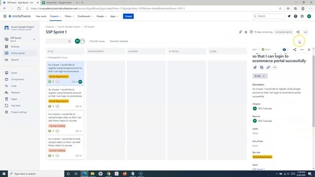JIRA Cloud Tutorial #25 - Configure Scrum Board In Jira смотреть онлайн