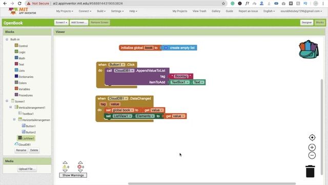 How to create Open Library App in MIT App Inventor 2 [ Book App ]