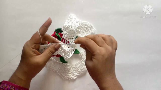 4 th Collaboration doily toturial easy table meat tutorial.