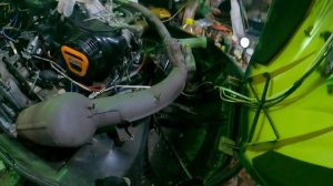 Буран с двигателем Лончин, проблемы. Ремонт санок.