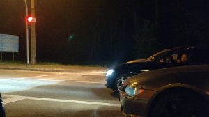 Ночные гонки по городу - Mercedes w221 5.5 vs BMW 328 F30 vs BMW 645i E63
