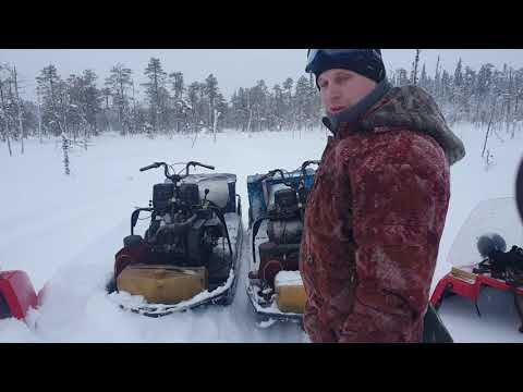 Лифан 27 лс против РМЗ 34 лс. Тест №1 В целик в одно лицо. #лифан #буран #снегоходбуран