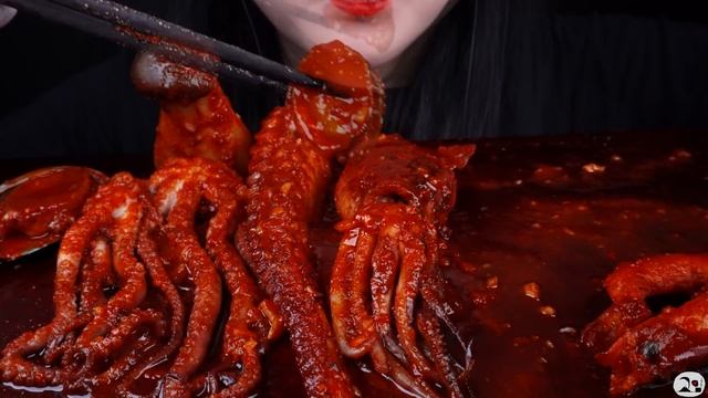 ASMR SPICY SEAFOOD, 해물찜 먹방, SPICY MUSHROOM, 매운 버섯 먹방, 문어, OCTOPUS, ABALONE, SHRIMP, SQUID MUKBANG