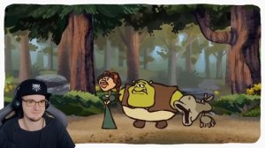 ШРЕК ► НАСТОЯЩАЯ ВЕРСИЯ ( The Ultimate "Shrek" Recap Cartoon ) | Реакция