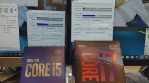 i7 9700 против i5 10400. Процессоры в двух сборках.