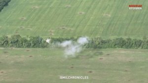 Военная хроника. Работа танка союзных войск.mp4