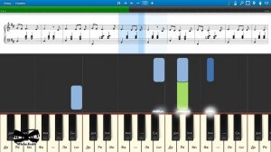 Гляжу в озера синие (из к/ф "Тени исчезают в полдень") (на пианино Synthesia cover) Ноты и MIDI