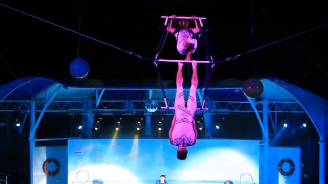 1 часть Созвездие дельфина! ночное шоу Коктебельского дельфинария 2012год