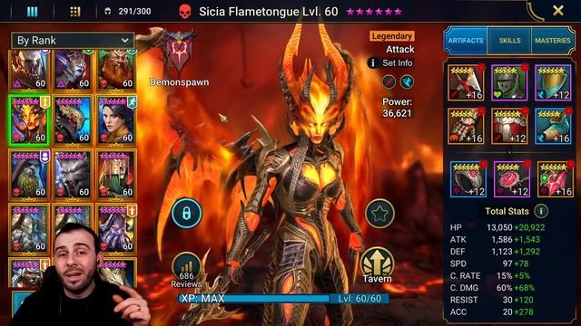 ??HER VALUE SKYROCKETED??SICIA FLAMETONGUE IS THE NEW HP BURN META RAID SHADOW LEGENDS GUIDE