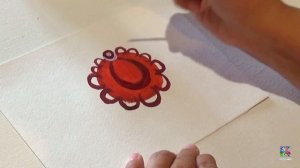 Городецкая роспись.Приемы росписи.Купавка и ягодка.