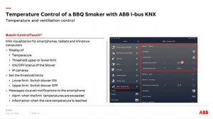 Online Learning Session about Temperature Control of a BBQ Smoker with ABB i-bus KNX