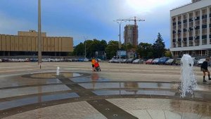 Краснодар Театральная площадь Фонтан