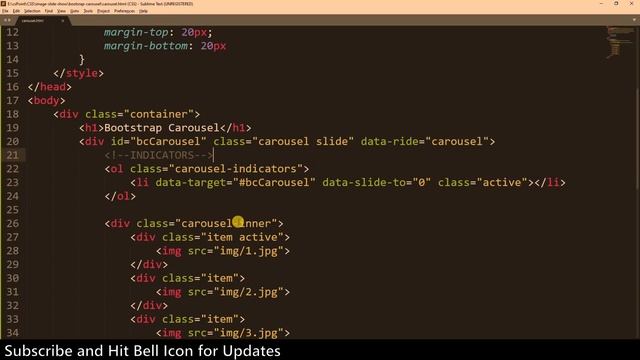 Bootstrap Carousel | csPoint web design tutorial