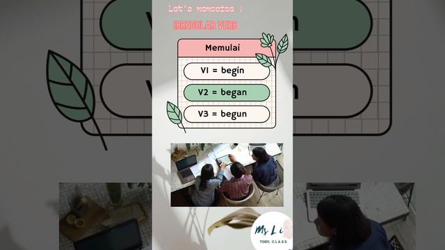 menghafal irregular verb #1 #vocabulary #verb