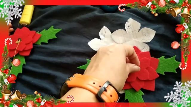 ЦВЕТОК РОЖДЕСТВЕНСКАЯ ЗВЕЗДА ? Новогоднее украшение смотреть онлайн