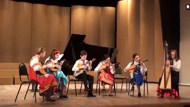 Позарастали стёжки дорожки Ансамбль домристов и арфа 1 смотреть онлайн