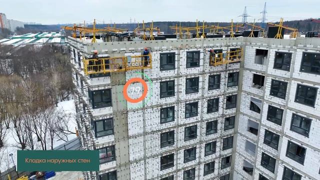 Апарт-комплекс CLEMENTINE - ход строительства январь 2023 г. смотреть онлайн