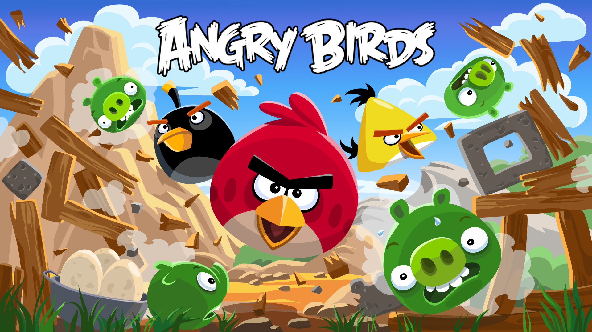 Открой angry birds. Angry Birds (игра). Энгри бердз 1 игра. Энгри бердз 2 игра.