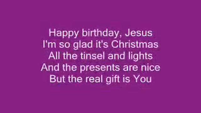 Happy birthday Jesus Lyrics смотреть онлайн