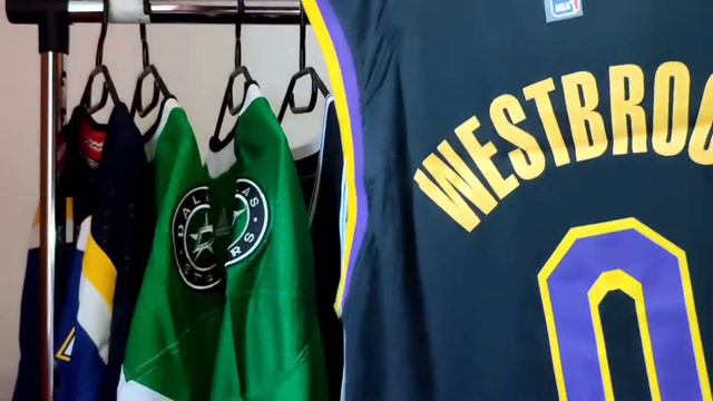 Баскетбольная джерси NBA Los Angeles Lakers №0 Russell Westbrook Black Print смотреть онлайн