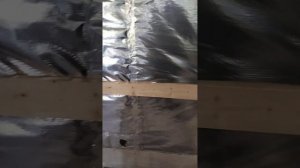 Баня из газобетона ч.8 Фольга проклейка скотчем