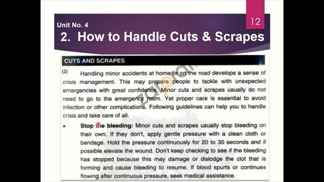 Lesson 04: First Aid-Class X