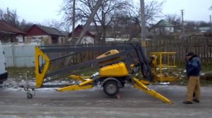 Вышка для электриков прицепная