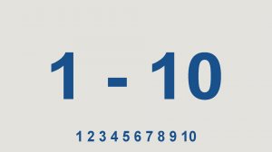 счёт от 1 до 10