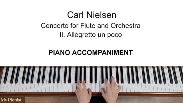 Nielsen - Flute Concerto, 2nd Mov: Piano Accompaniment [Moderate] смотреть онлайн