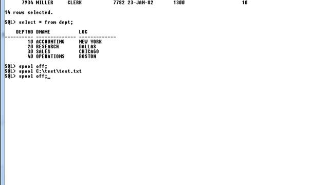 SQL: Spooling смотреть онлайн