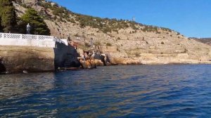 Севастополь Балаклава Черное море пляж Мраморный выход в море на рыбалку