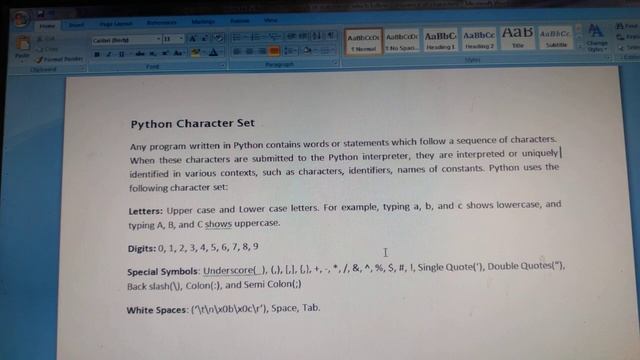 Python Character Set | Coding in Python | Python Tutorial For Beginners | Python learn coding