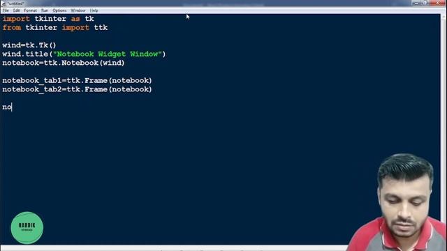 Tkinter Notebook Widget | Python For beginners | Part #35