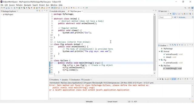 Java Abstraction | Abstract Classes | Abstract methods | Abstract modifier | Programming tutorial 4 смотреть онлайн