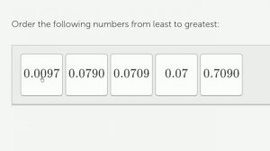 Comparing decimals: ordering from least to greatest | Decimals | Pre-Algebra | Khan Academy