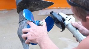 Черновая подрезка гребного винта