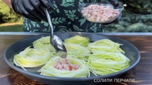ГНЕЗДА ИЗ КАБАЧКОВ С ЯЙЦОМ! Рецепты из кабачков.