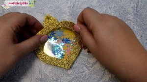 Как сделать новогодние игрушки из фоамирана своими руками.