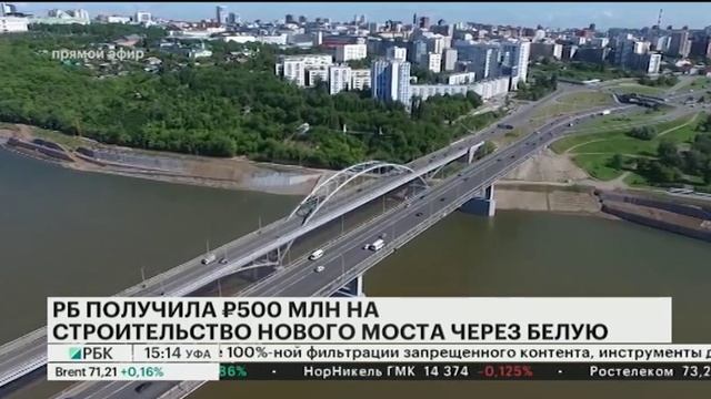 РБ ПОЛУЧИЛА 500 МЛН РУБ. НА СТРОИТЕЛЬСТВО НОВОГО МОСТА ЧЕРЕЗ БЕЛУЮ смотреть онлайн