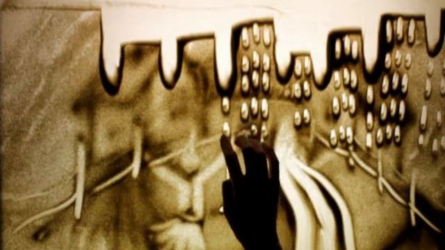 Осиповичи . Рисование песком. смотреть онлайн