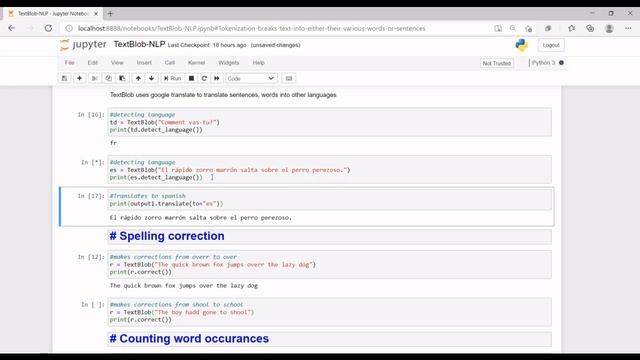 Language Translation and Detection - TextBlob