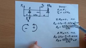 Определение опорных реакций в балке. Сопромат.
