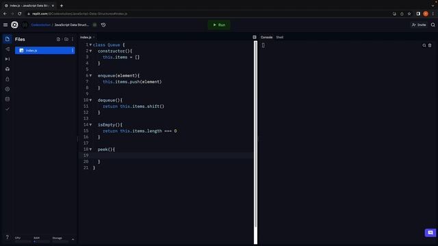JavaScript Data Structures - 9 - Queue Implementation