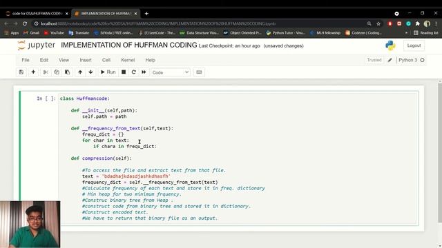 HUFFMAN CODING PROJECT IN PYTHON(Frequency dictionary function implementation )