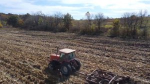 Allis Chalmers 8010 FWD Discing Corn Stalks