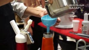 Дегустация азотного мороженого в мебельном салоне Дятьково