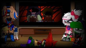 [] Security Breach reacts to Afton Family [] TW! [] FNAF [] Hannah [] Part 1?