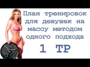 План тренировок для девушек на массу методом одного подхода (1 тр)